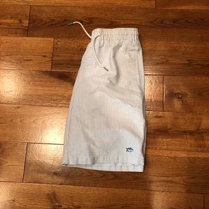 Southern tide- seersucker swimtrunks
